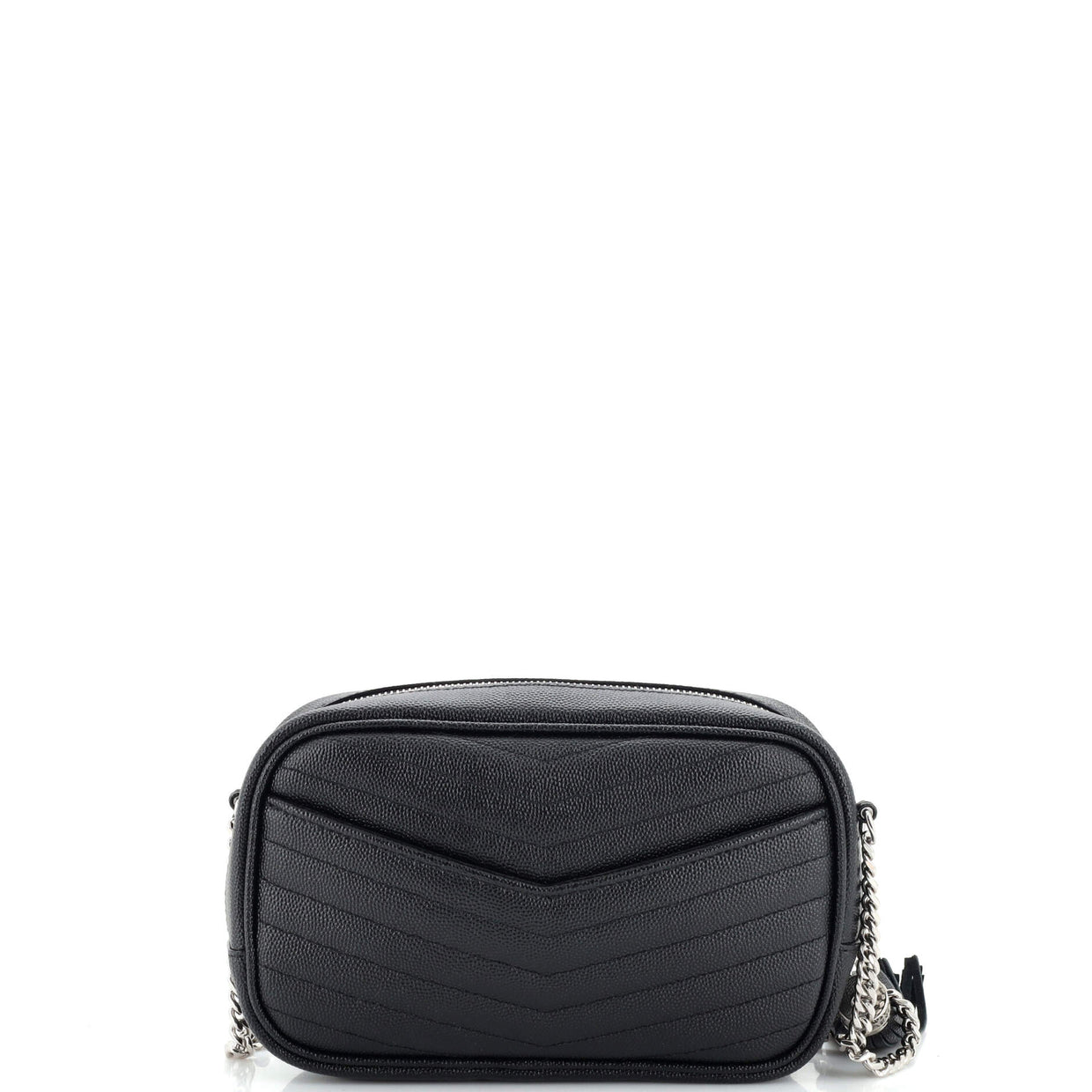 Saint Laurent Lou Camera Bag Matelasse Chevron Leather Mini Black 2336382