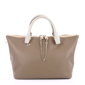 Chloe Bicolor Baylee Satchel Leather Medium Brown 2336501