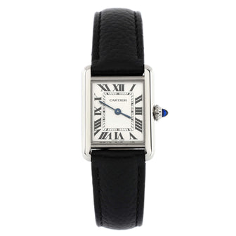 Cartier Must de Cartier Tank Quartz Watch Stainless Steel and Leather 22