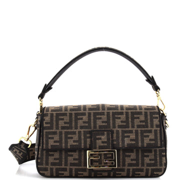 Fendi Baguette NM Bag Zucca Canvas Medium