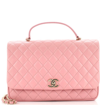 Chanel Citizen Chic Top Handle Bag Quilted Lambskin Medium