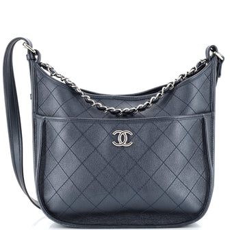 Chanel Jungle Stroll Hobo Quilted Calfskin Medium