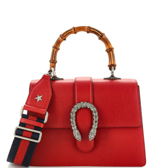 Gucci Dionysus Bamboo Top Handle Bag Leather Medium