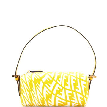 Fendi Zip Shoulder Bag Vertigo Zucca Coated Canvas Mini