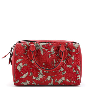Gucci Convertible Boston Bag Arabesque GG Coated Canvas Small