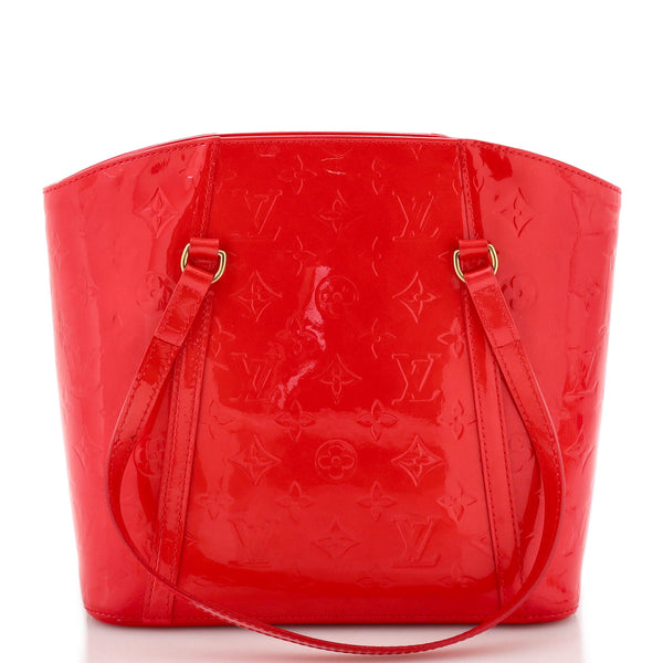 Louis Vuitton Avalon Handbag Monogram Vernis MM Red 2337962