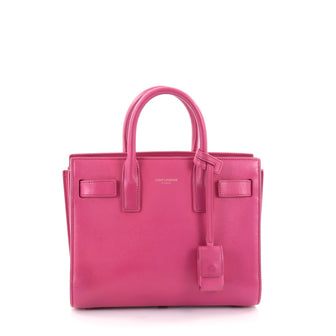 Saint Laurent Sac de Jour Handbag Leather Nano Pink 2338001