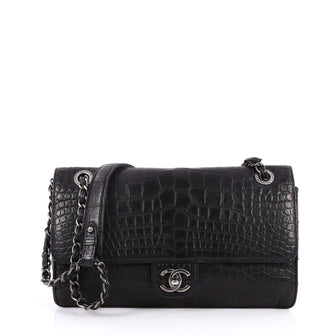 Chanel CC Chain Flap Bag Alligator and Quilted Calfskin 2338101