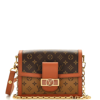 Louis Vuitton Dauphine Shoulder Bag Reverse Monogram Canvas MM