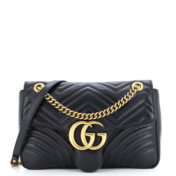 Gucci GG Marmont Flap Bag Matelasse Leather Medium