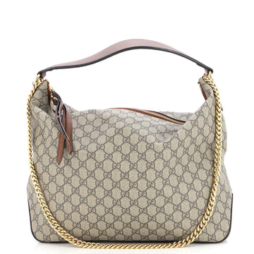Gucci Chain Hobo GG Coated Canvas Large