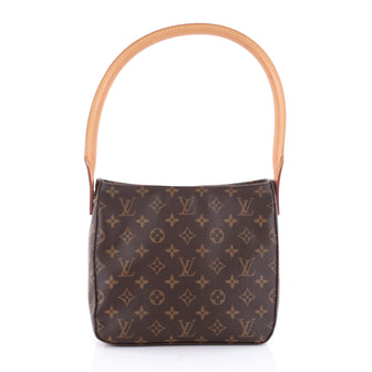 Louis Vuitton Looping Handbag Monogram Canvas MM Brown 2339101
