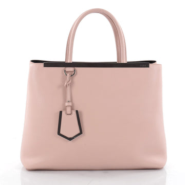Fendi 2Jours Handbag Leather Medium Pink 2339103