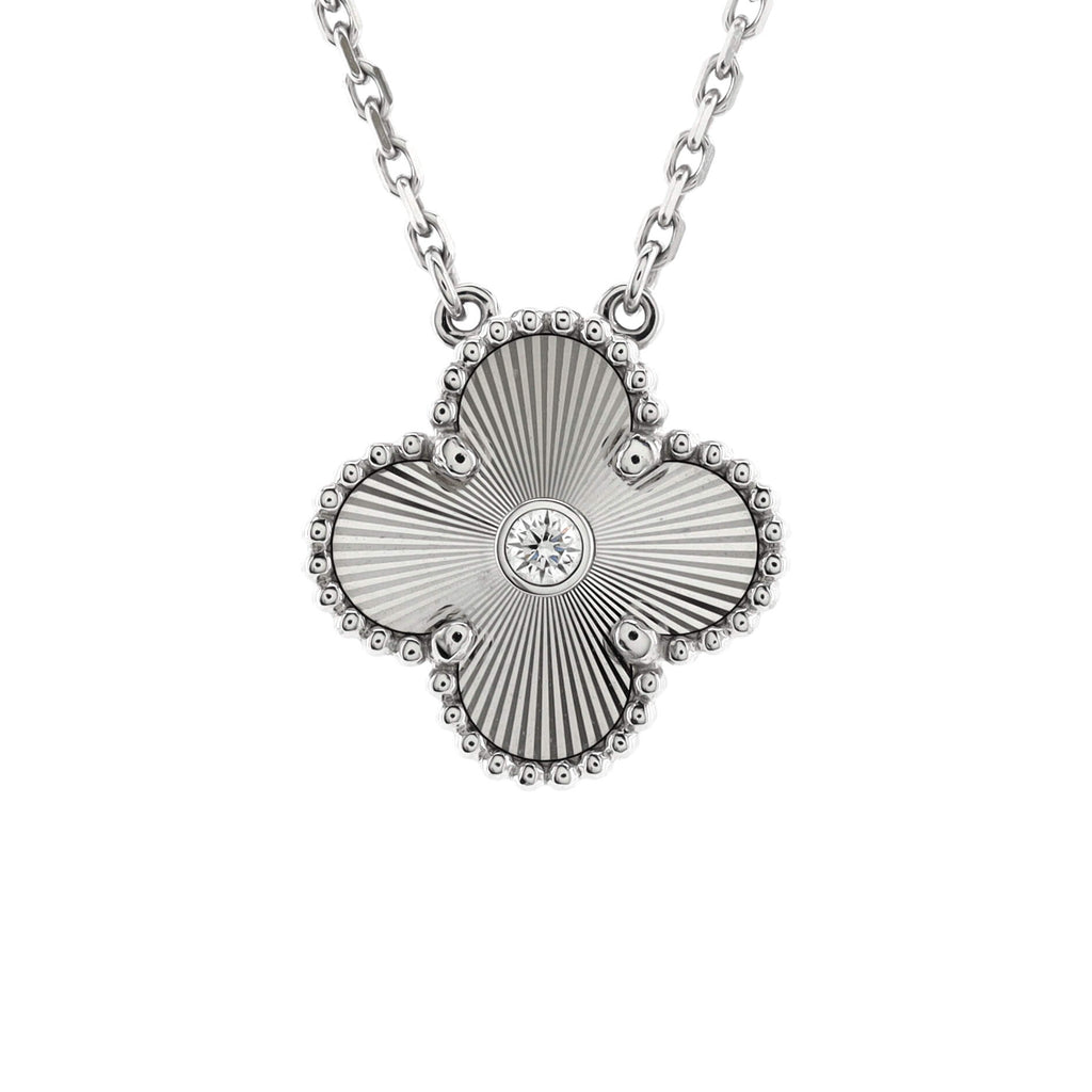 Van Cleef and Arpels Vintage Alhambra Diamond Necklace