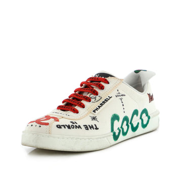 Chanel Pharrell Graffiti Low-Top Sneakers Printed Canvas