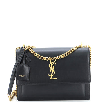 Saint Laurent Sunset Crossbody Bag Leather Medium