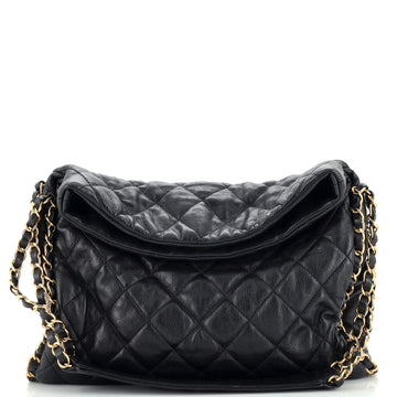 Chanel Chain Me Hobo Quilted Leather Medium