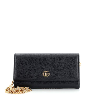 Gucci GG Marmont Continental Chain Wallet Leather