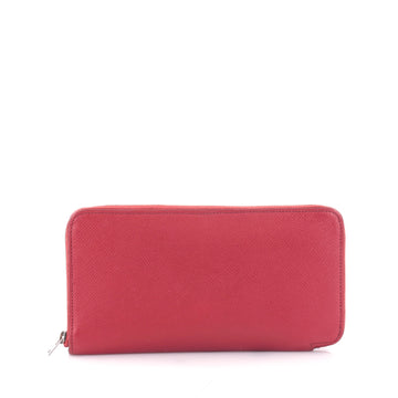 Hermes Azap Zip Around Wallet Silk'in Epsom Long Red 2339402
