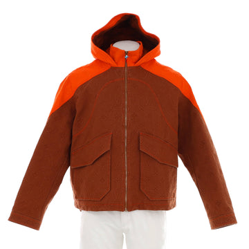 Louis Vuitton Men's Flap Pocket Hooded Jacket Monogram Denim