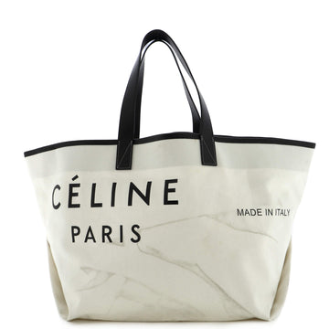 Celine Made In Tote Canvas with Leather Medium