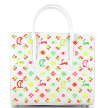 Christian Louboutin Paloma Tote Embellished Leather Medium