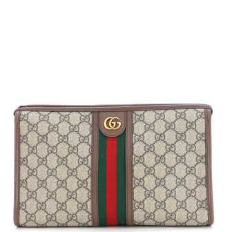 Gucci Ophidia Toiletry Pouch GG Coated Canvas Large