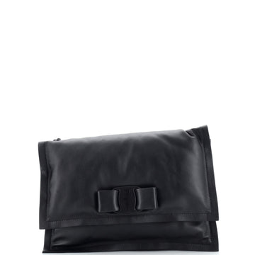 Salvatore Ferragamo Viva Bow Flap Bag Leather Small