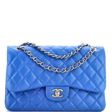 Chanel Classic Double Flap Bag Quilted Lambskin Jumbo