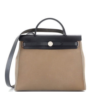 Hermes Herbag Zip Leather and Toile 31