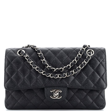 Chanel Classic Double Flap Bag Quilted Caviar Medium