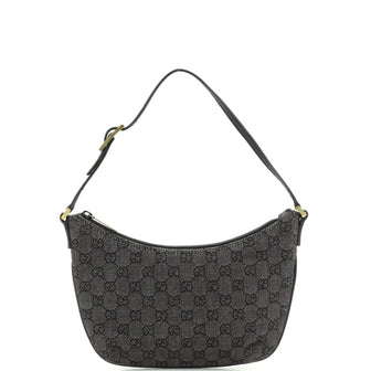 Gucci Vintage Pochette Shoulder Bag GG Canvas Small