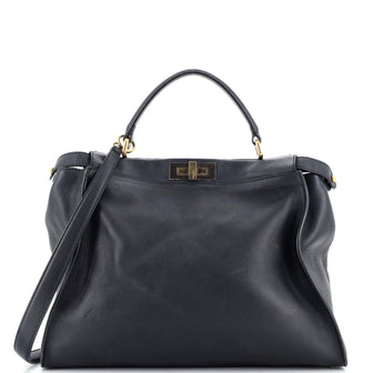 Fendi Peekaboo Bag Rigid Leather Large