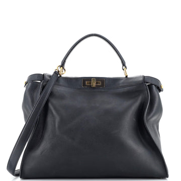 Fendi Peekaboo Bag Rigid Leather Large