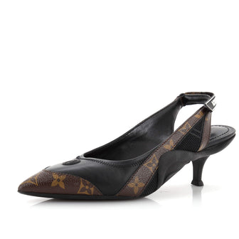 Louis Vuitton Women's Archlight Slingback Pumps Monogram Canvas and Leather