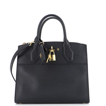 Louis Vuitton City Steamer Handbag Leather PM