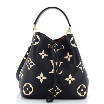 Louis Vuitton NeoNoe Handbag Bicolor Monogram Empreinte Giant MM