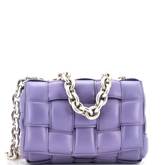 Bottega Veneta Cassette Chain Crossbody Bag Padded Maxi Intrecciato Leather