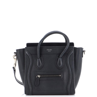 Celine Luggage Bag Grainy Leather Nano