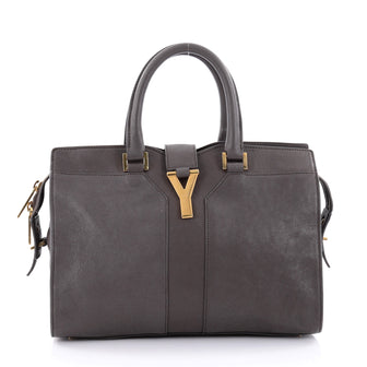 Saint Laurent Chyc Cabas Tote Leather Small Gray 2342301
