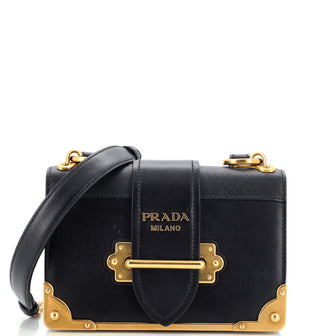Prada Cahier Crossbody Bag City Calf and Saffiano Small