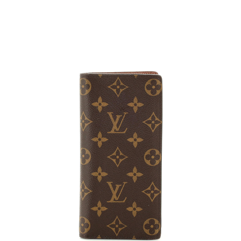 Louis Vuitton LV Monogram Coated Canvas Brazza Wallet - Brown