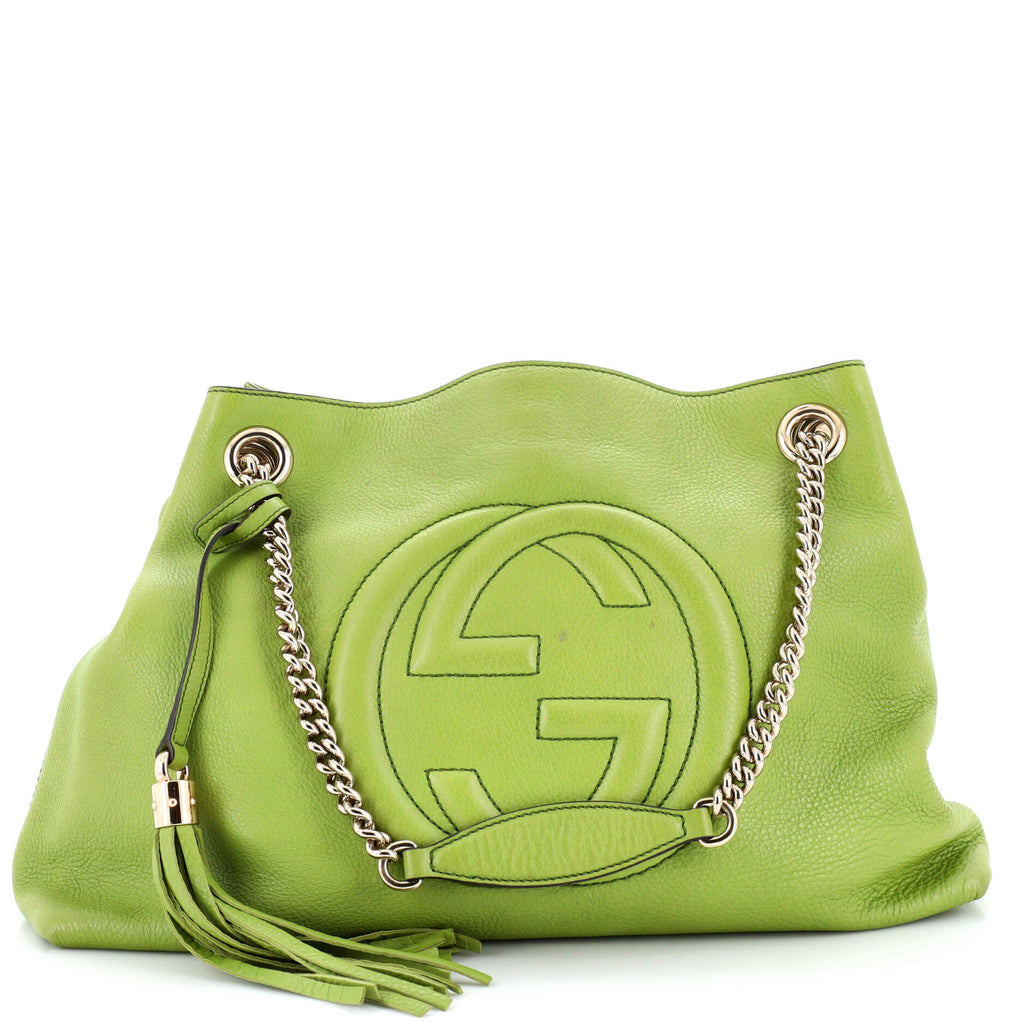 Big Chain Strap Fashion Shoulder Bag Green