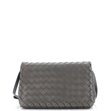 Bottega Veneta Full Flap Crossbody Bag Intrecciato Nappa Mini