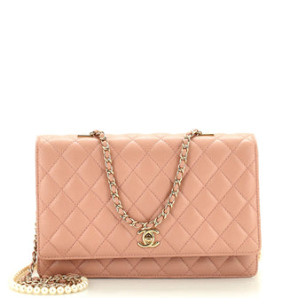 Chanel Fantasy Pearls Flap Bag Quilted Lambskin Large