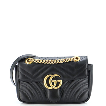 Gucci GG Marmont Flap Bag Matelasse Leather Small