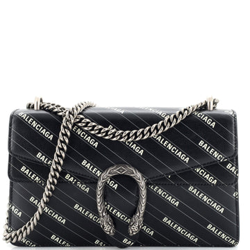 Gucci x Balenciaga The Hacker Project Dionysus Bag Logo Printed Leather Small