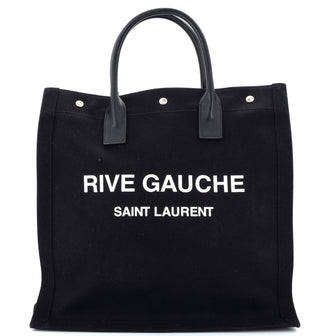 Saint Laurent Rive Gauche Shopper Tote Canvas Tall