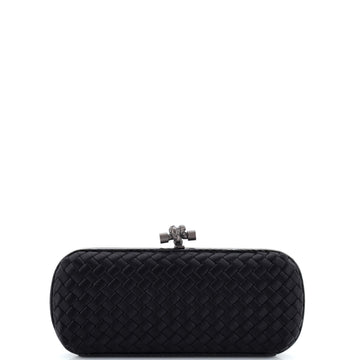 Bottega Veneta Box Knot Clutch Intrecciato Silk Faille Long