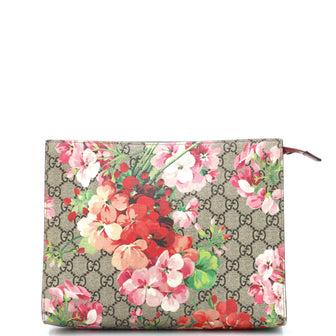 Gucci Toiletry Pouch Blooms Print GG Coated Canvas Large